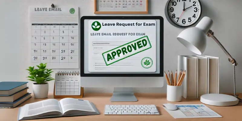 Leave Email Leave Request for Exams